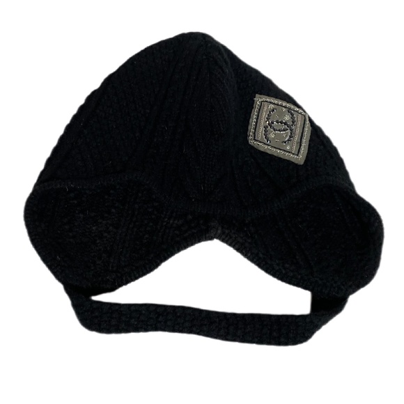 COPY - Rare Cashmere Chanel Knit Hat with Swarovski Crystals - Picture 3 of 7